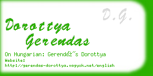 dorottya gerendas business card